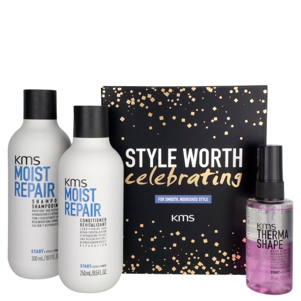 KMS California Moist Repair Style Worth Celebrating Holiday Set
